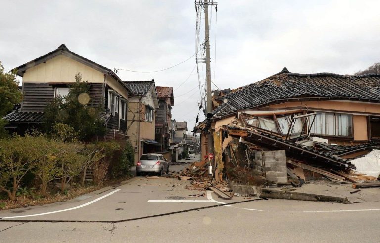 Series of powerful earthquakes in Japan, followed by a tsunami