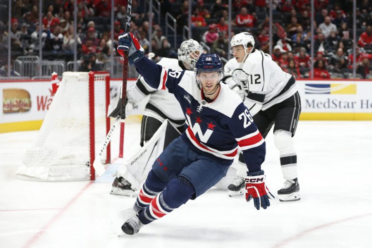 Sunday in the NHL |  A late goal gives the Capitals victory over the Kings