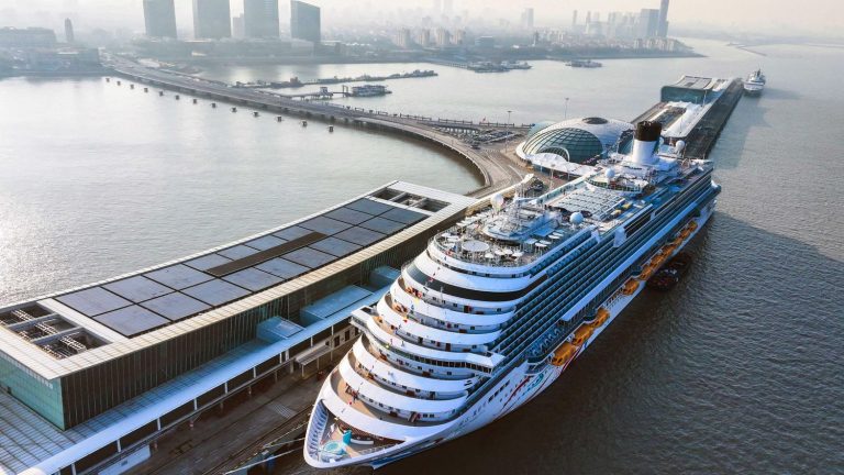 The first cruise ship built in China sets sail on its maiden voyage