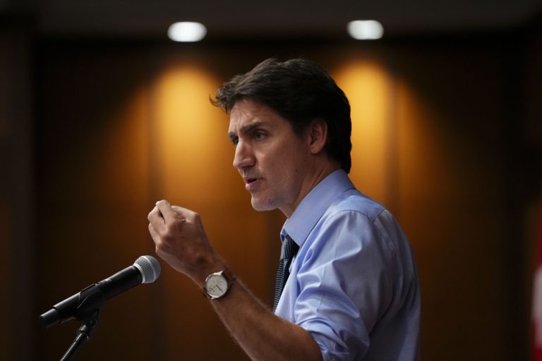 Trudeau accuses Poilievre of being too right-wing