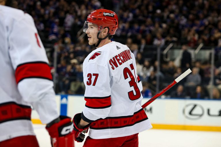 Tuesday in the NHL |  Andrei Svechnikov scores 2 goals, Hurricanes defeat Rangers 6-1