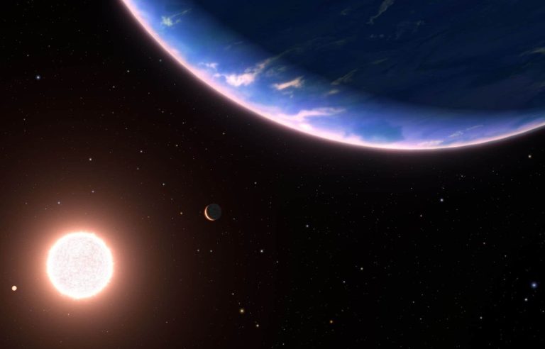 Water vapor observed in the atmosphere of a small exoplanet