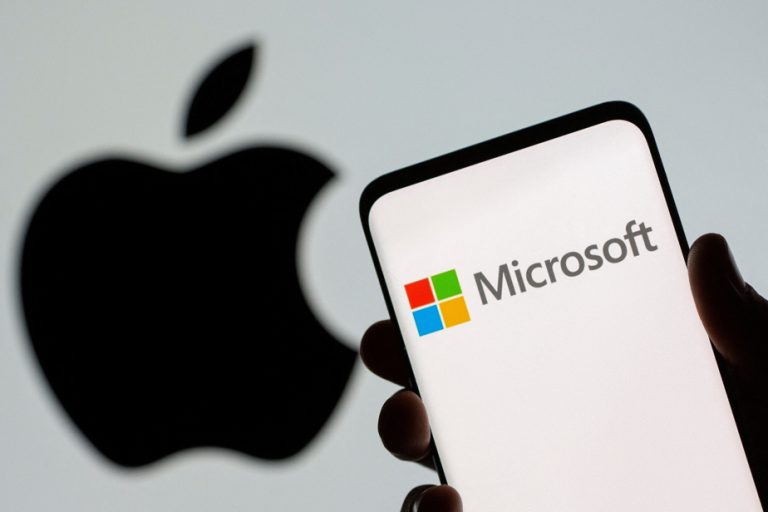 World market capitalization |  Microsoft briefly dethrones Apple