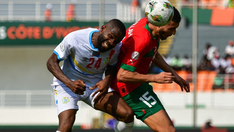 despite a goal from Achraf Hakimi, Morocco held on by the Democratic Republic of Congo