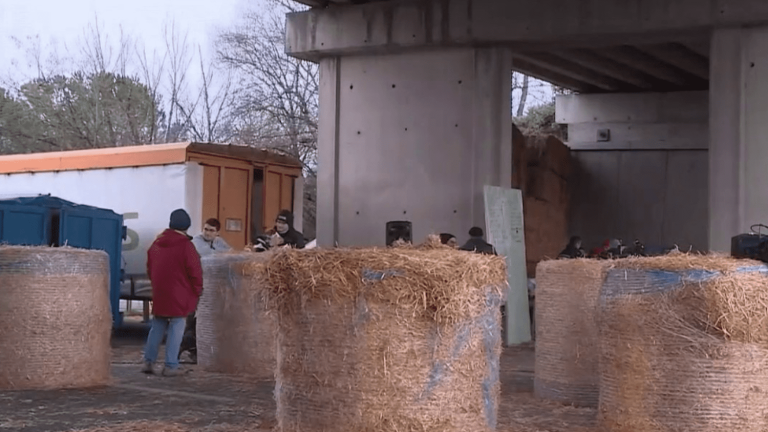 farmers demonstrate their anger in Haute-Garonne