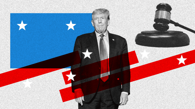 how the trials of Donald Trump and the Republican primaries collide