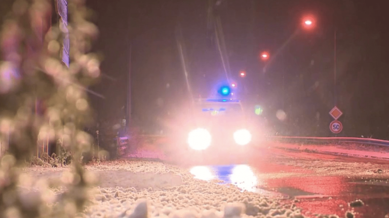 in Île-de-France, caution is required on the roads