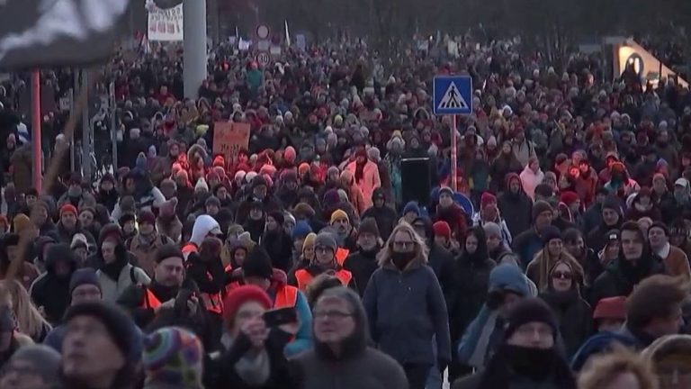 several demonstrations against the AFD, a far-right party