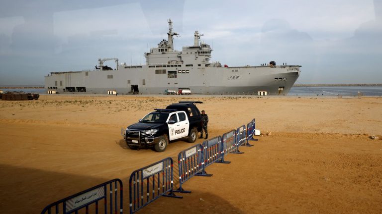 the French hospital ship Dixmude has completed its mission