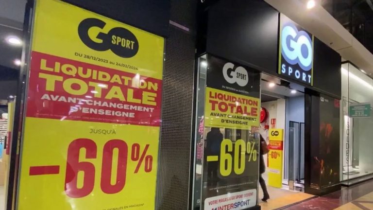 the Go Sport brand in total liquidation before its disappearance