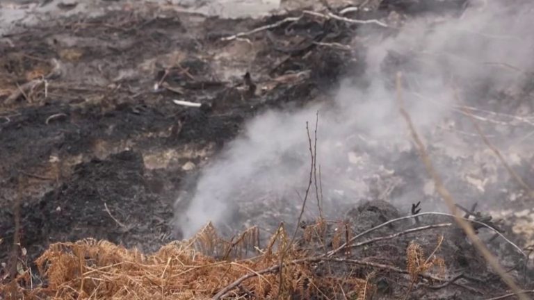 the ground is still burning in certain areas of Gironde