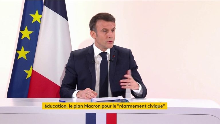 what is Macron’s plan for civic “rearmament”?