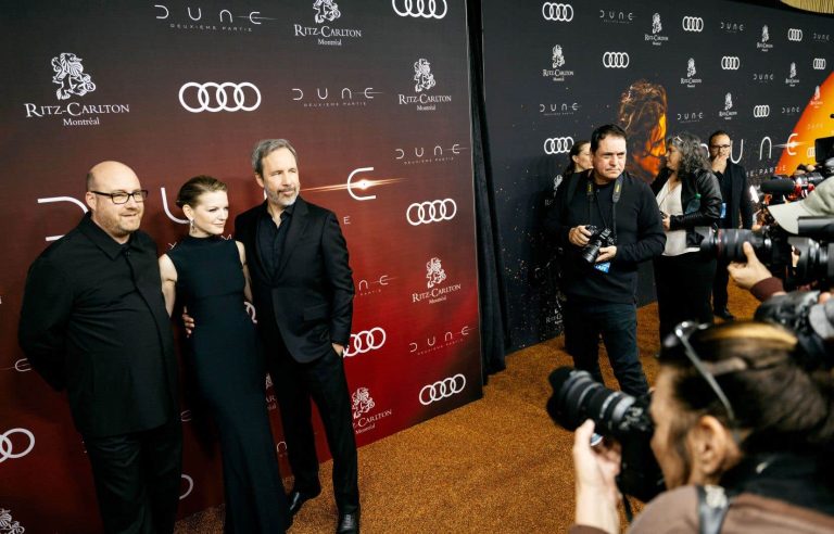 A golden carpet for “Dune: Part Two”