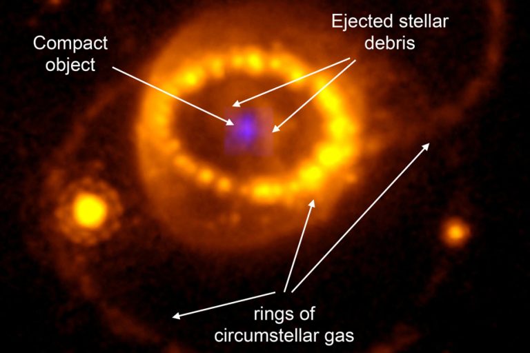 A supernova transformed into a neutron star