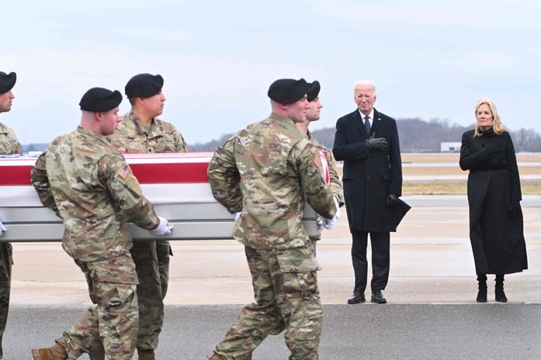 American soldiers killed in Jordan |  Return of remains in the presence of Biden