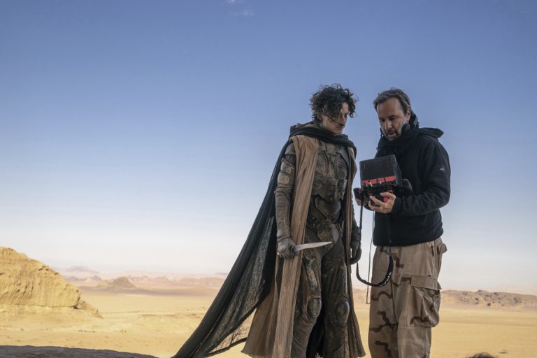 Denis Villeneuve and Timothée Chalamet in Montreal for Dune