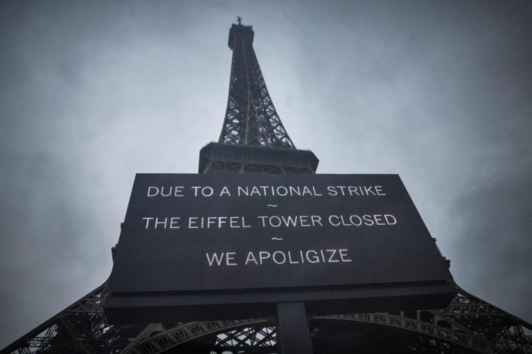 Eiffel Tower closed due to strike