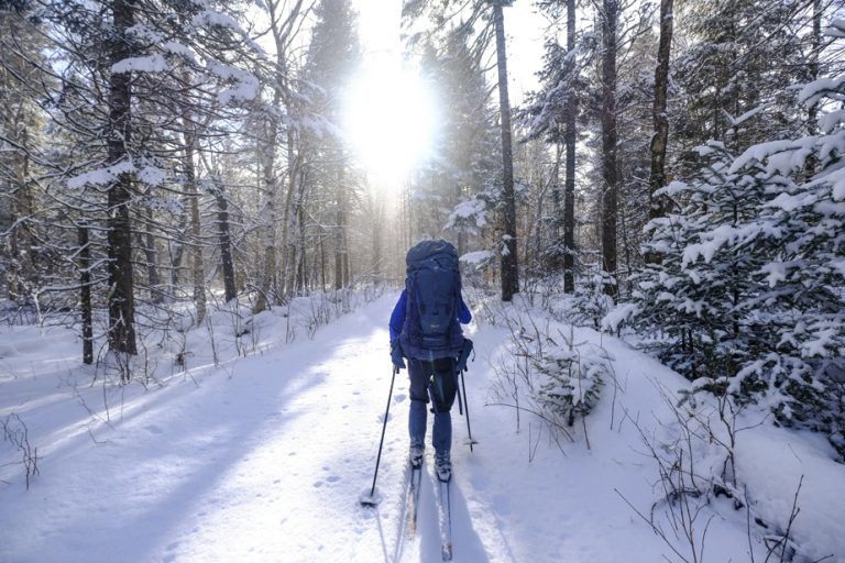 For trails reserved for Nordic skiing