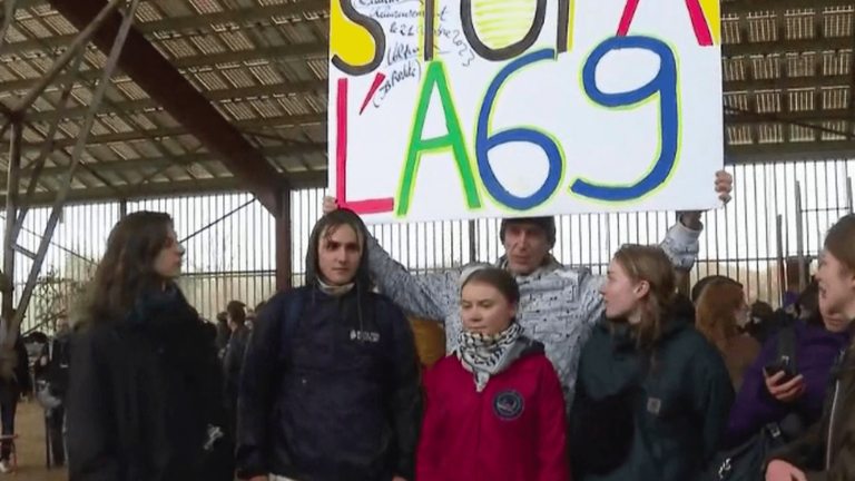 Greta Thunberg joined the opponents in Tarn