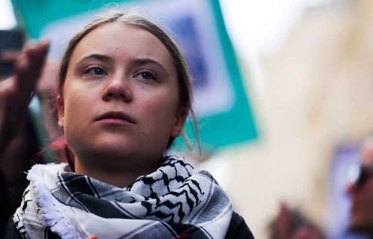 Greta Thunberg marches in France against oil drilling