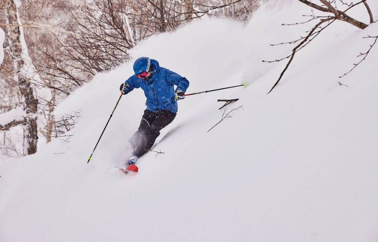 In the powder among the Japanese