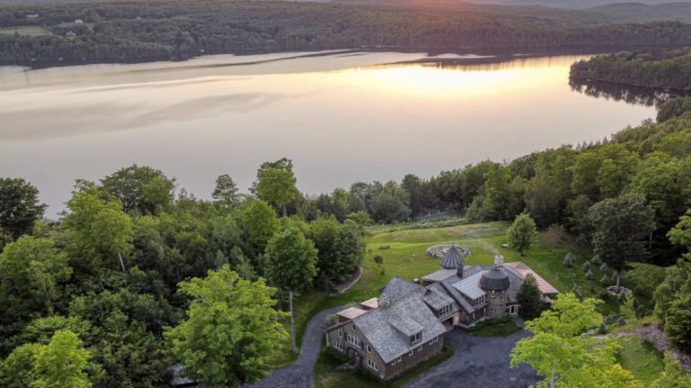 It took 18 months and a price drop of $1.8 million for this luxurious property on the shores of Lake Memphremagog to find a buyer.