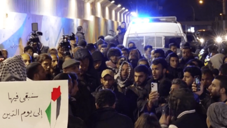 Jordan: in Amman, a demonstration in support of UNRWA, the UN agency for Palestinian refugees