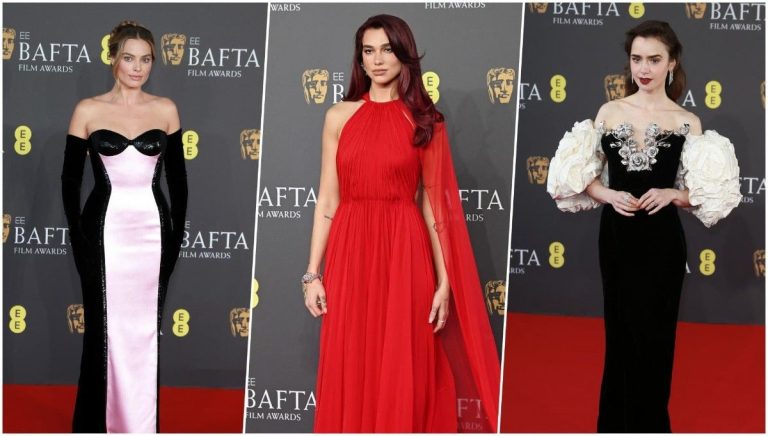 Margot Robbie, Dua Lipa, Lily Collins… zoom on the most beautiful looks from the 2024 BAFTA Awards ceremony