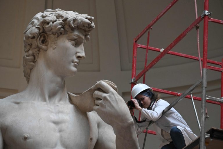 Michelangelo’s David is dusted off at the museum