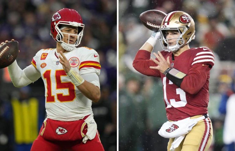 Patrick Mahomes and Brock Purdy, two quarterbacks in search of Super Bowl excellence