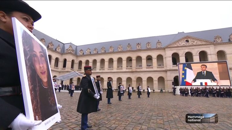 REPLAY.  Relive the national tribute to the French victims of October 7, chaired by Emmanuel Macron at Les Invalides