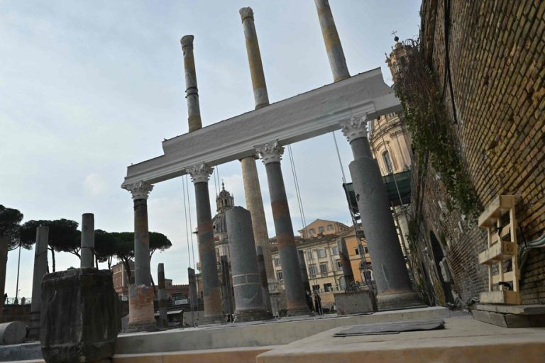 Rome |  The imposing colonnade of the restored Trajan’s Basilica