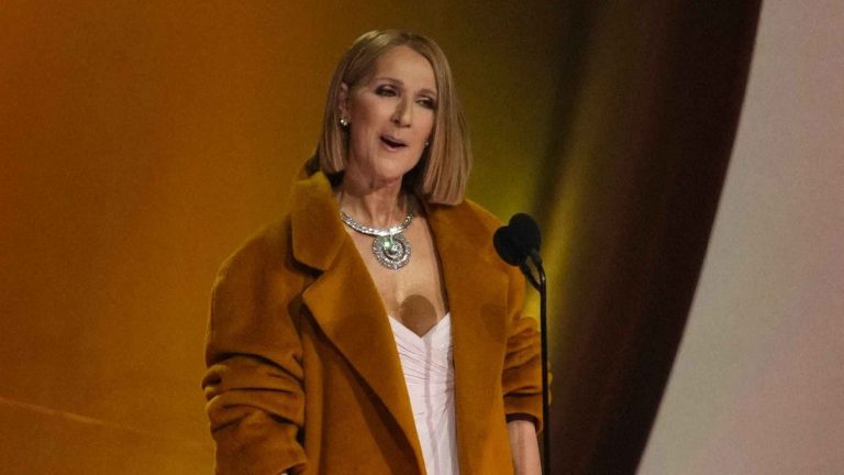 Sick but standing, Celine Dion wore a coat to the Grammy to hide… a new scar