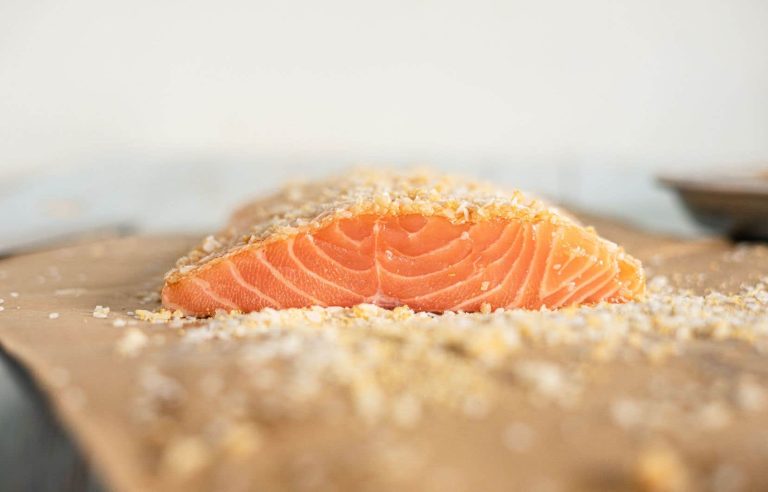 Smoked salmon in a cooler