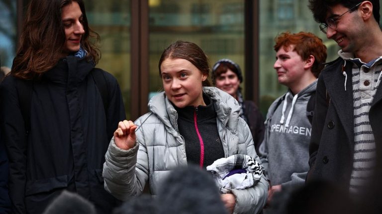 Swedish activist Greta Thunberg announced Saturday in Tarn