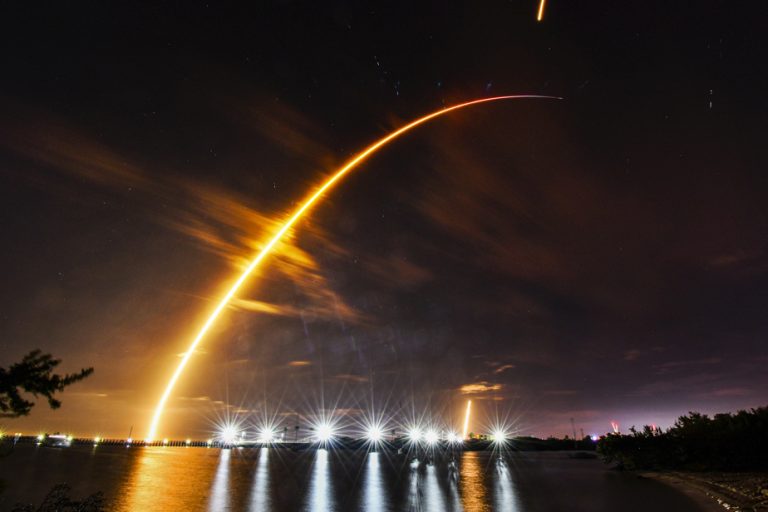 Takeoff of a new American private moon lander