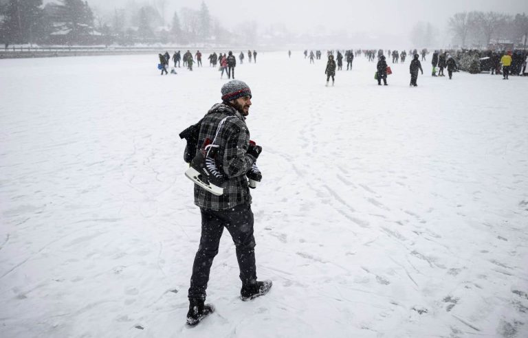 The Rideau Canal skating rink in Ottawa was able to reopen briefly