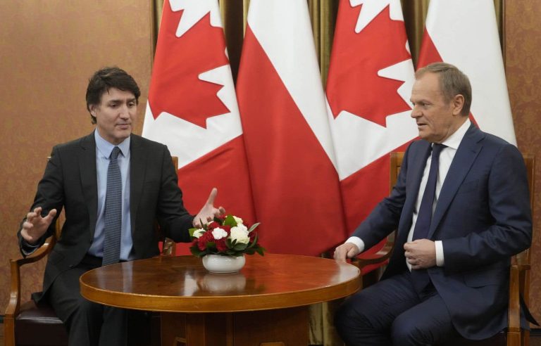 Trudeau meets leaders in Poland after leaving neighboring Ukraine