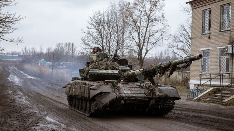 Ukrainian and Russian troops are engaged in “fierce fighting in the besieged town” of Avdiivka, according to kyiv