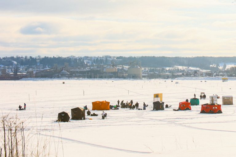 Weather |  Ice fishing takes on water