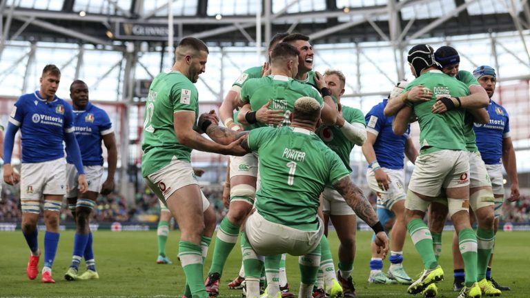 an impressive Ireland tramples Italy