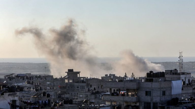 the Israeli army intensified its strikes on Rafah