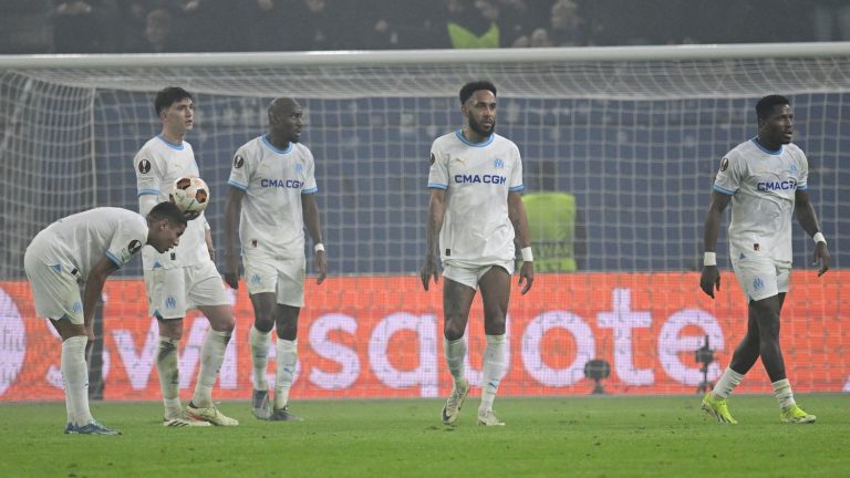 frustrated at the end of the match, OM held in check by Shakhtar Donetsk in the first leg play-offs