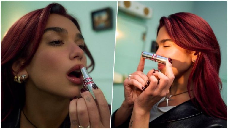 here is the lipstick that Dua Lipa wears in her new music video