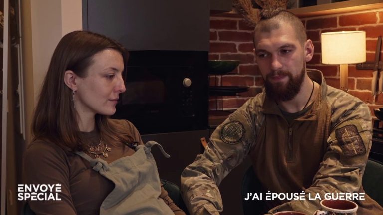 in the middle of war, this couple of young Ukrainians are expecting a baby