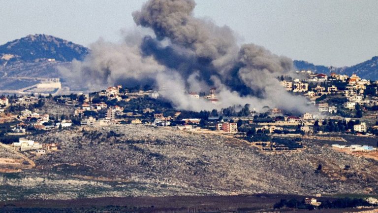 salvos of rockets launched in the night from Lebanon towards northern Israel