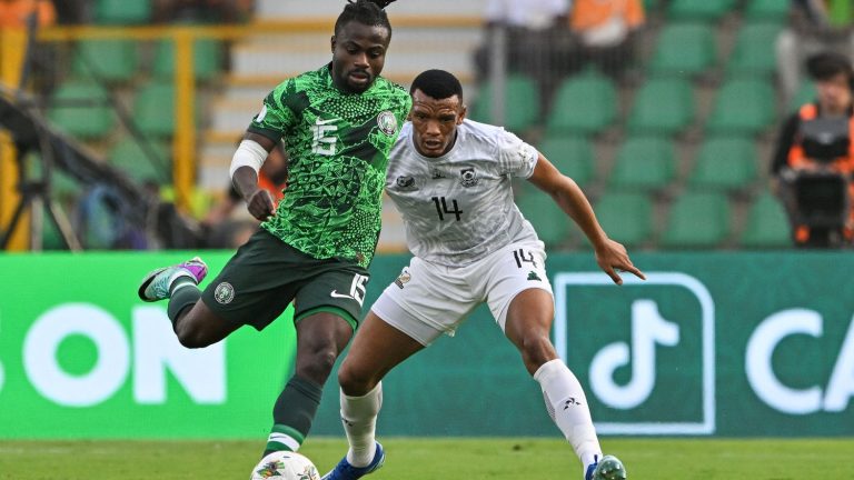 the Nigerians open the score from the penalty spot… Follow the CAN 2024 semi-final