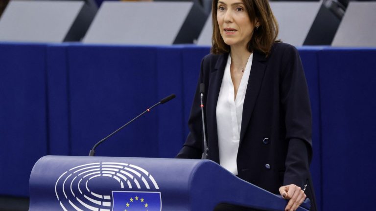 Valérie Hayer, head of Renaissance’s list for the 2024 European elections, raises questions in her own camp