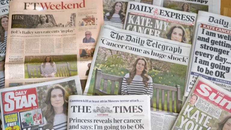 Britons in shock after Kate Middleton’s cancer announcement