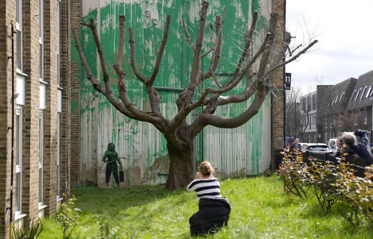 A new Banksy mural has appeared in London